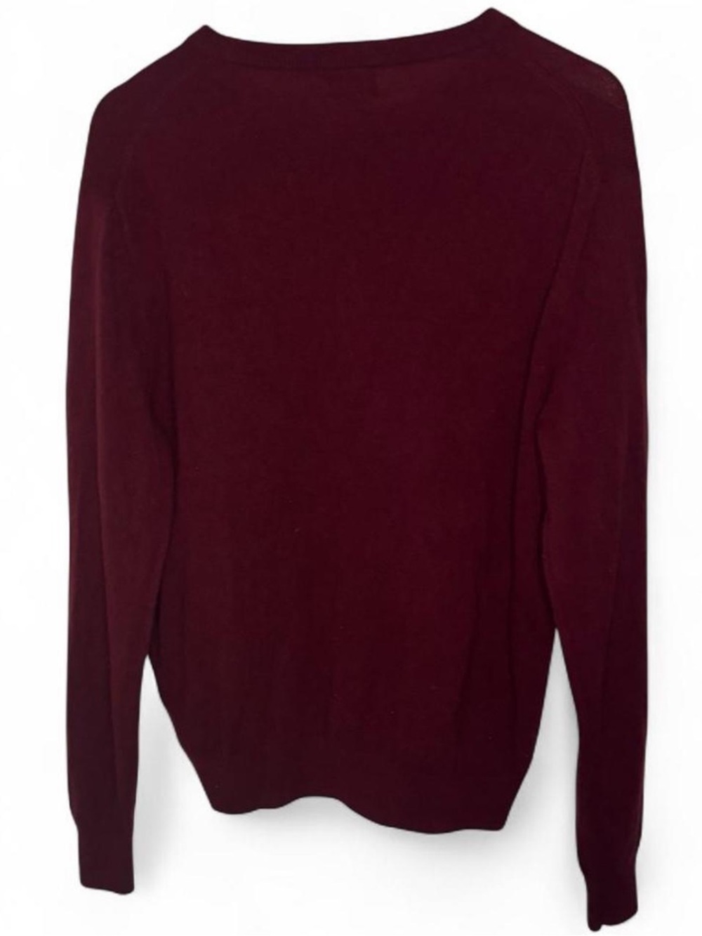 J.Crew Burgundy Cashmere Classic Fit Crewneck Sweater - Picture 4 of 4